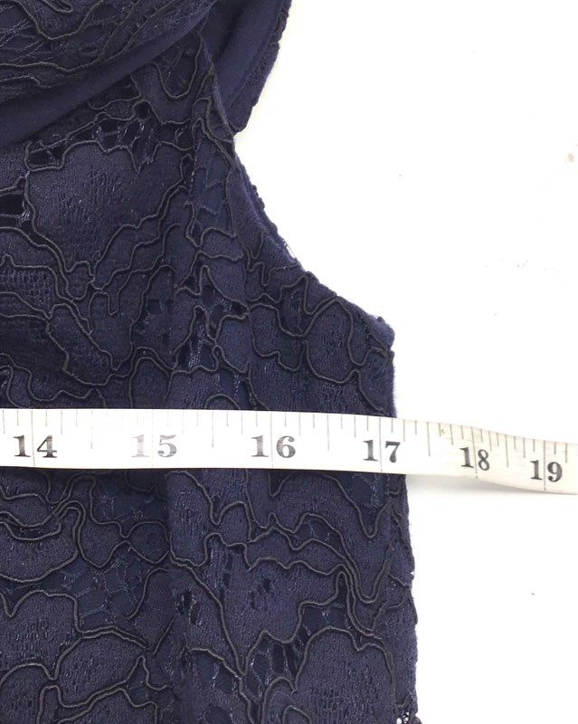 Lauren Ralph Lauren Women's Navy Lace Off Shoulder Sheath Dress NWT Sz 8