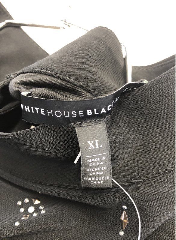 NWT White House Black Market Women's Black Shift Dress - Size XL