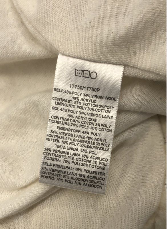 Dolan Left Coast Collection Women's White Gray Textured Knit Cardigan Jacket XS