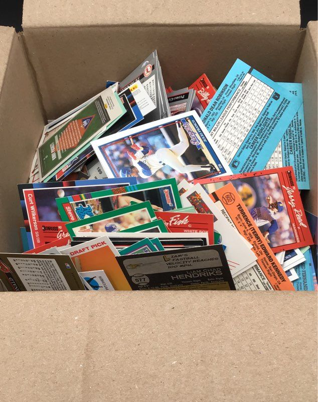 6.5 Lbs. Lot Of Baseball MLB Cards. Medium Box, Unsorted