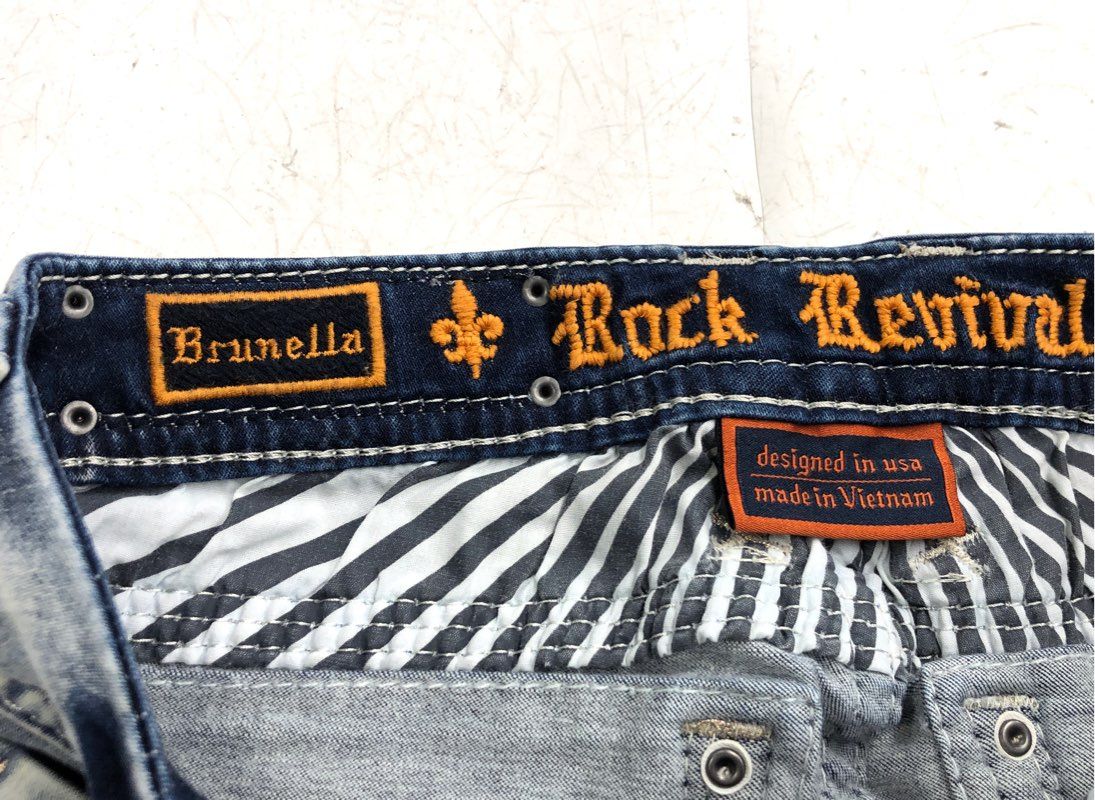 Rock Revival Women's Blue Brunella Denim Boot Cut Jeans - Size 27