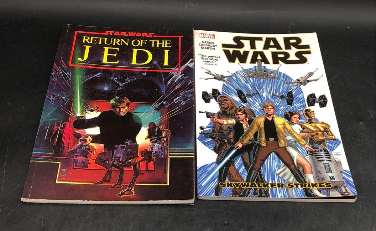 Star Wars Return of the Jedi + 7 Book Lot Marvel Graphic Novels Clone Wars Leia