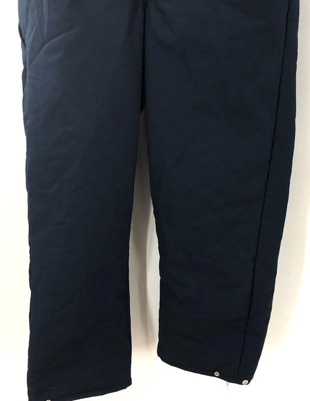 Walls Men's Navy Blue Quilted Lined Insulated Work Coveralls Jumpsuit Sz S-RG