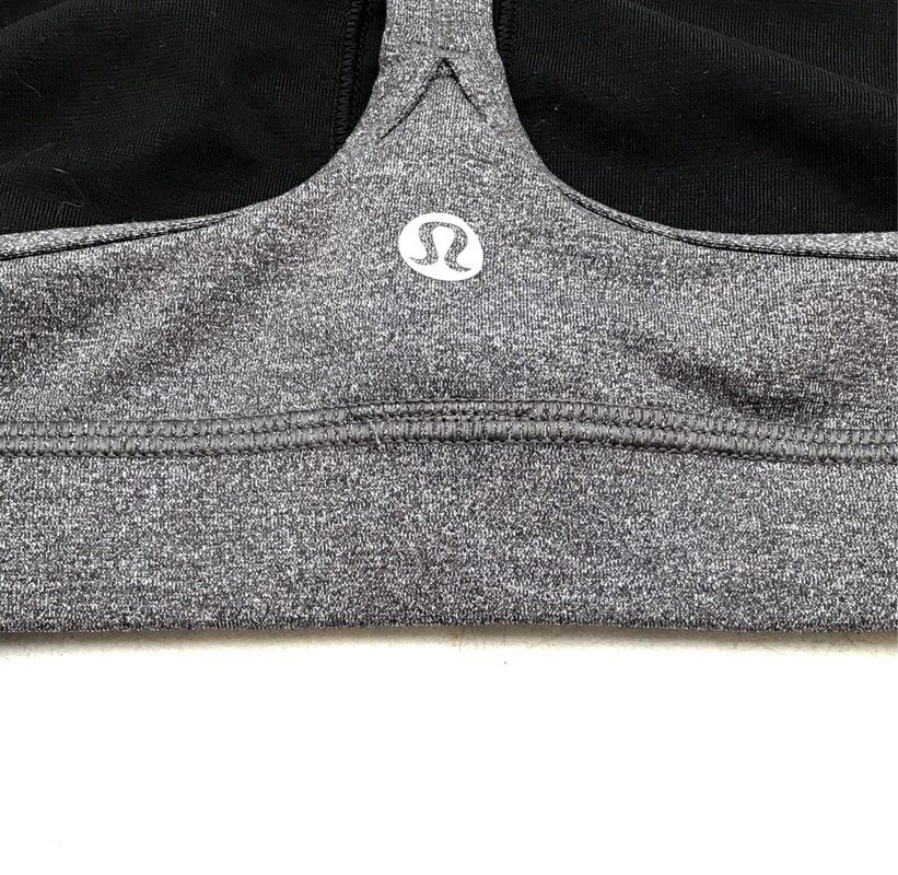 Lululemon Women&#39;s Gray Green Activewear Sports Bra - Size 6 Lot Of 2