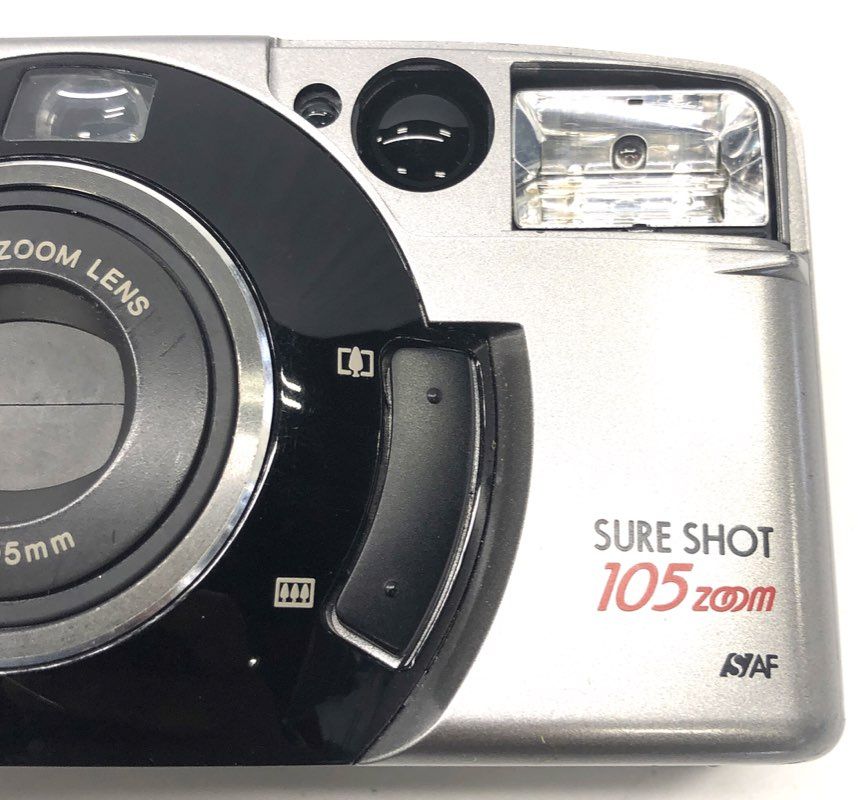 Vintage Canon Sure Shot 105 Zoom 35mm Point & Shoot Film Camera 38-105mm