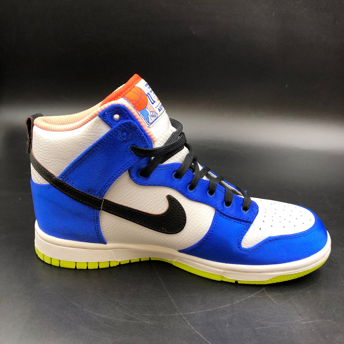 Nike Dunk High Blue Satin Women's Sneakers COA Size 8.5