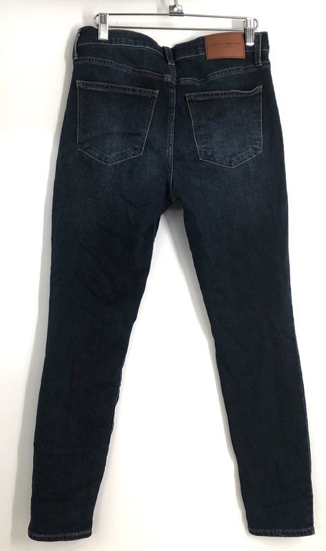 Lucky Brand Women's Ava Mid Rise Skinny Jeans Dark Wash Blue Sz 8/29