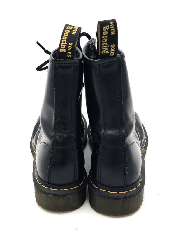 Dr. Martens 1460 Black Smooth Leather 8-Eye Lace Up Boots Women's Size 9