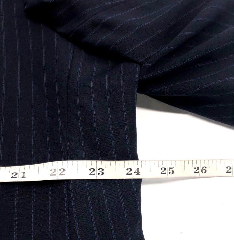 NWT Jos. A. Bank Men's Tailored Fit Sport Coat Blazer Navy Pinstripe Sz 48R