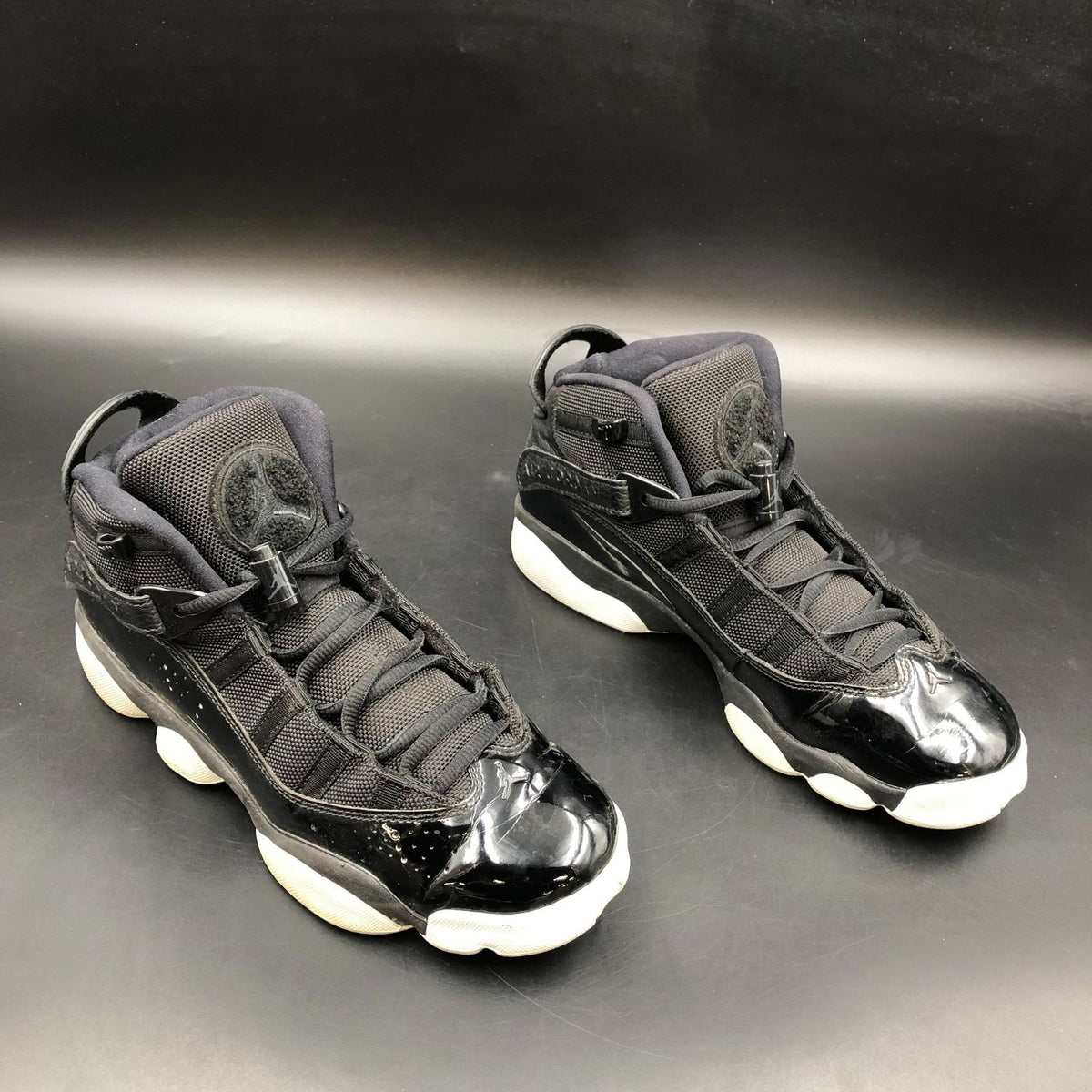 Nike Air Jordan 6 Ring Boy's 'Black & White' Sneakers-Size: 7Y (+COA)
