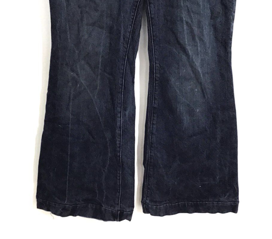 Good American Women's Good Legs Flare Jeans Dark Wash Indigo Stretch Size 15