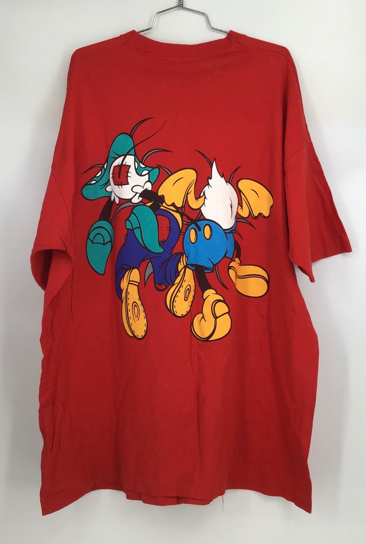 Disney Men&#39;s Red Cotton Graphic T-Shirt - Size 3XL