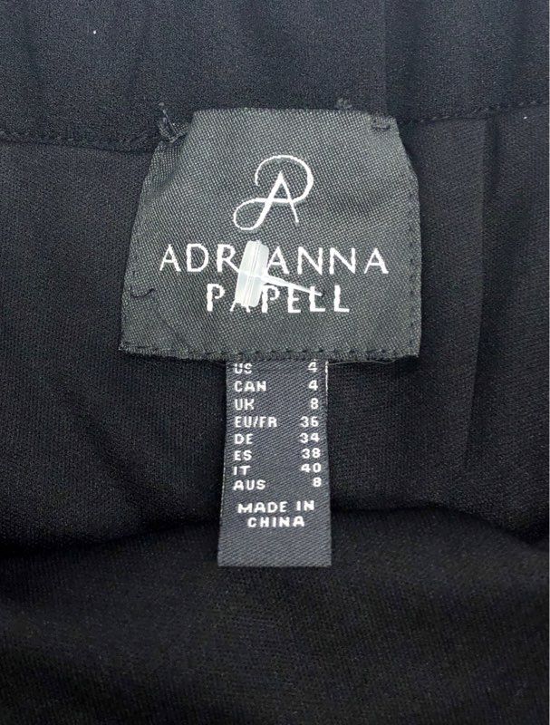 Adrianna Papell Women's Black Crepe Mermaid Skirt NWT Size 4
