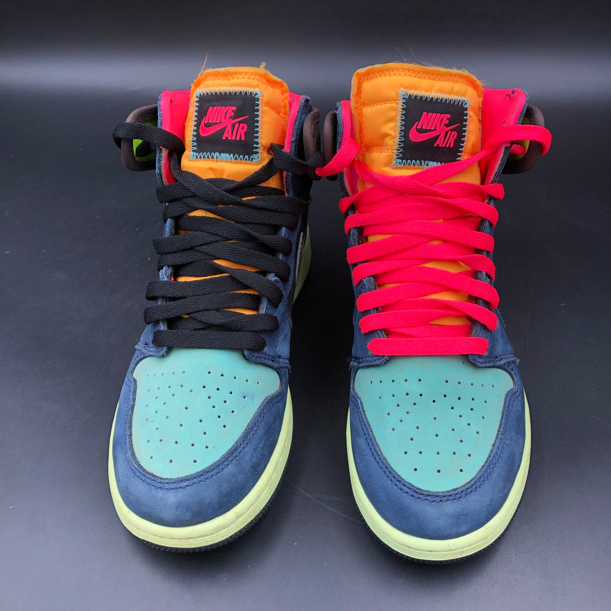 Nike Air Jordan 1 Retro High OG GS Tokyo Bio Hack Sneakers Size 6Y COA