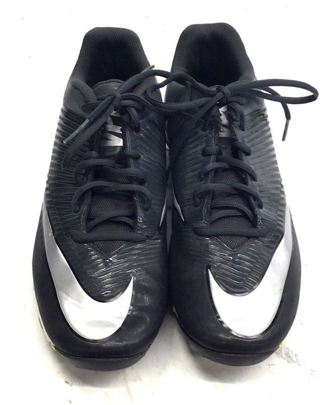 Nike Vapor Speed 2 TD Black Silver Football Cleats Men's Size 12
