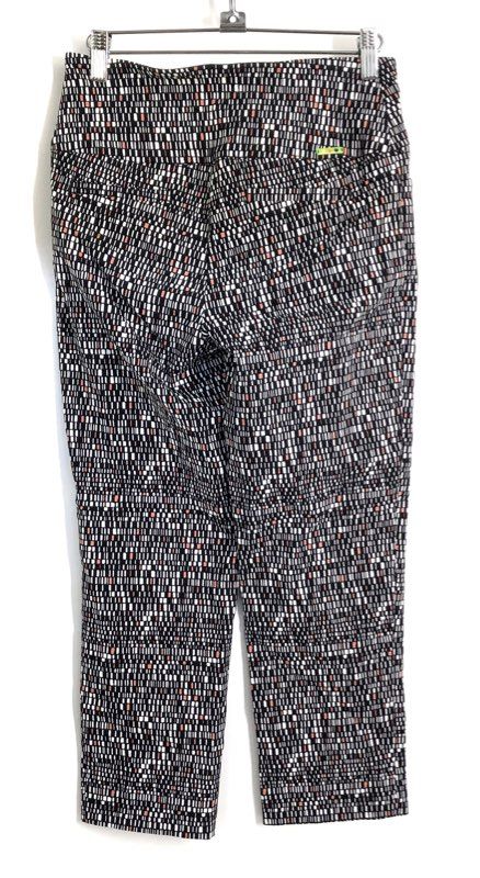 Swing Control Women's Geometric Mosaic Print Golf Ankle Pants M3057SW Sz 2