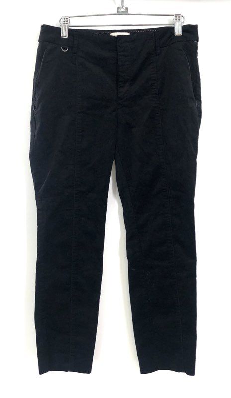Anthropologie Women's Black The Essential Slim Seam Detail Stretch Pants Sz 8