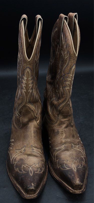 Laredo Lucretia LD2732 Brown Leather USA Made Western Cowboy Boots Size 10B