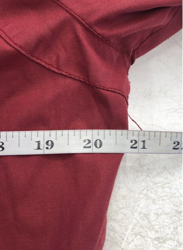 Members Only Men's Red Bomber Jacket - Size 40