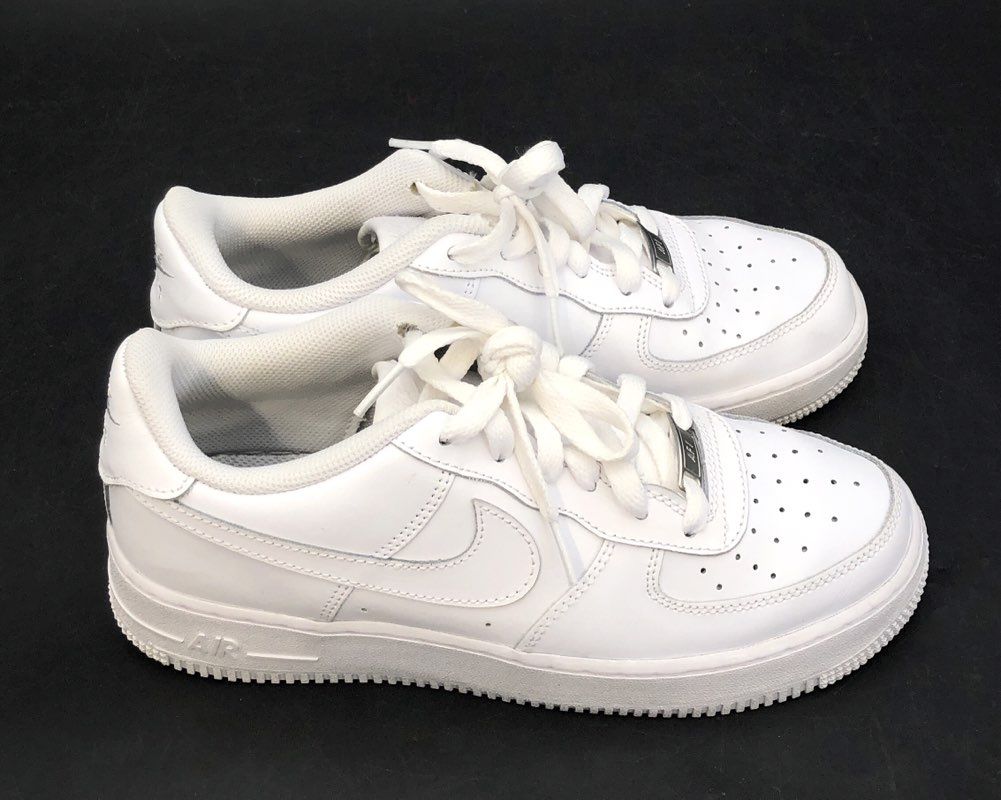 Nike Air Force 1 Low Triple White GS Sneakers Size 6.5Y
