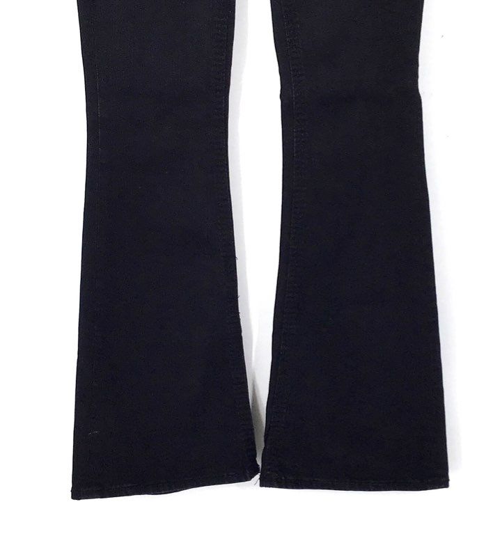 Rock Revival Women's Black Polly Flare Embellished Pocket Low Rise Jeans Size 26