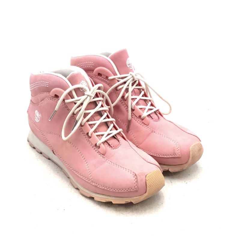 Timberlands Women&#39;s Pink Ankle Boots - Size 6M