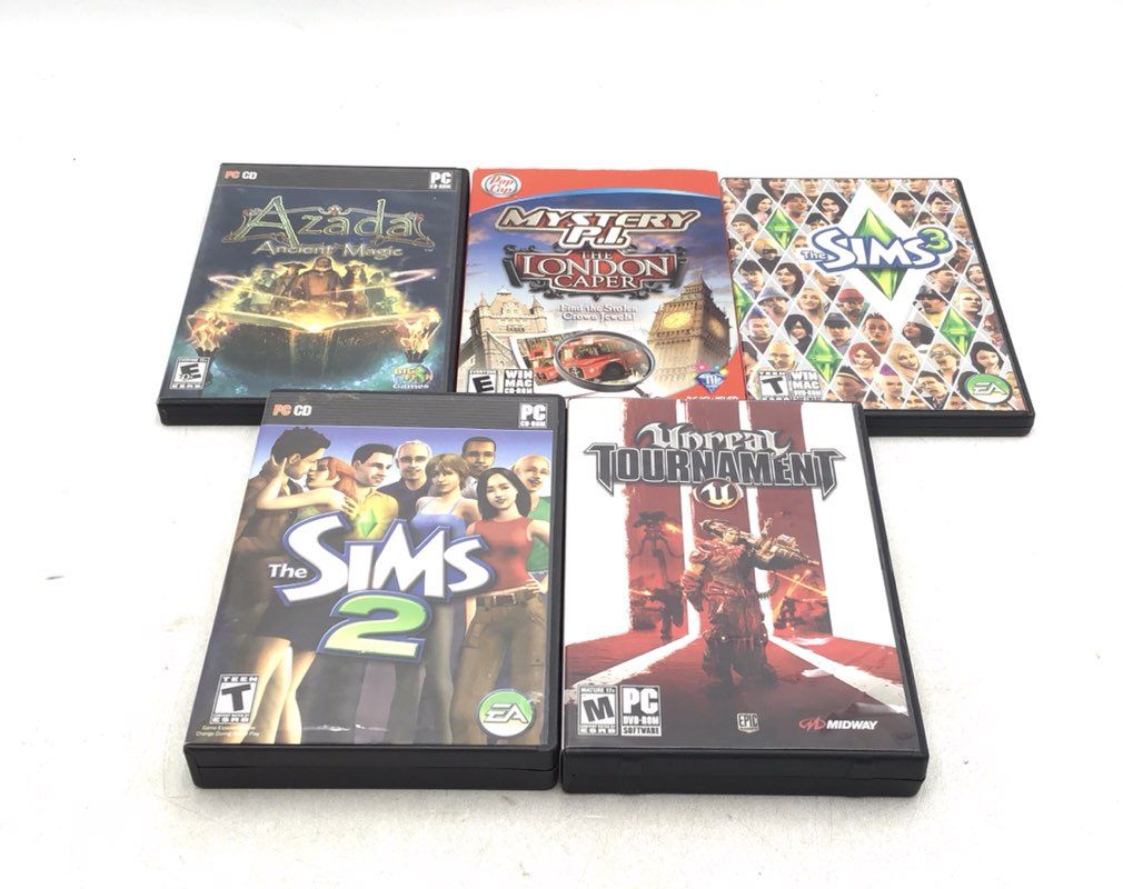 The Sims 3, Bejeweled 3, Dark Sector, Slots Wolf Run, Luxor Evolved Game Lot