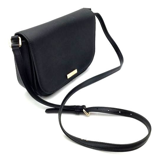 Authentic Kate Spade New York Black Leather Luxury Crossbody Bag - COA Included