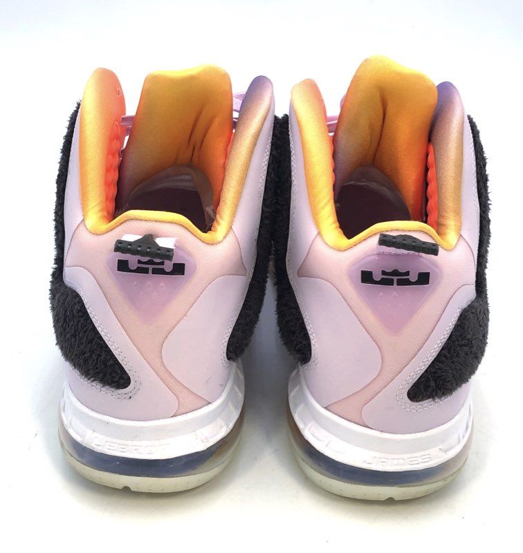 Nike LeBron 19 Teddy Bear Pink Orange Fuzzy Basketball Shoes Size 10.5
