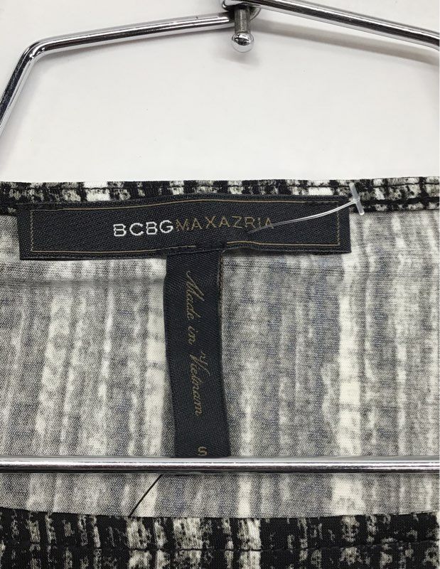 BCBGMAXAZRIA Women's Jersey Sheath Dress Black Batik Print NWT Long Sleeve Sz S