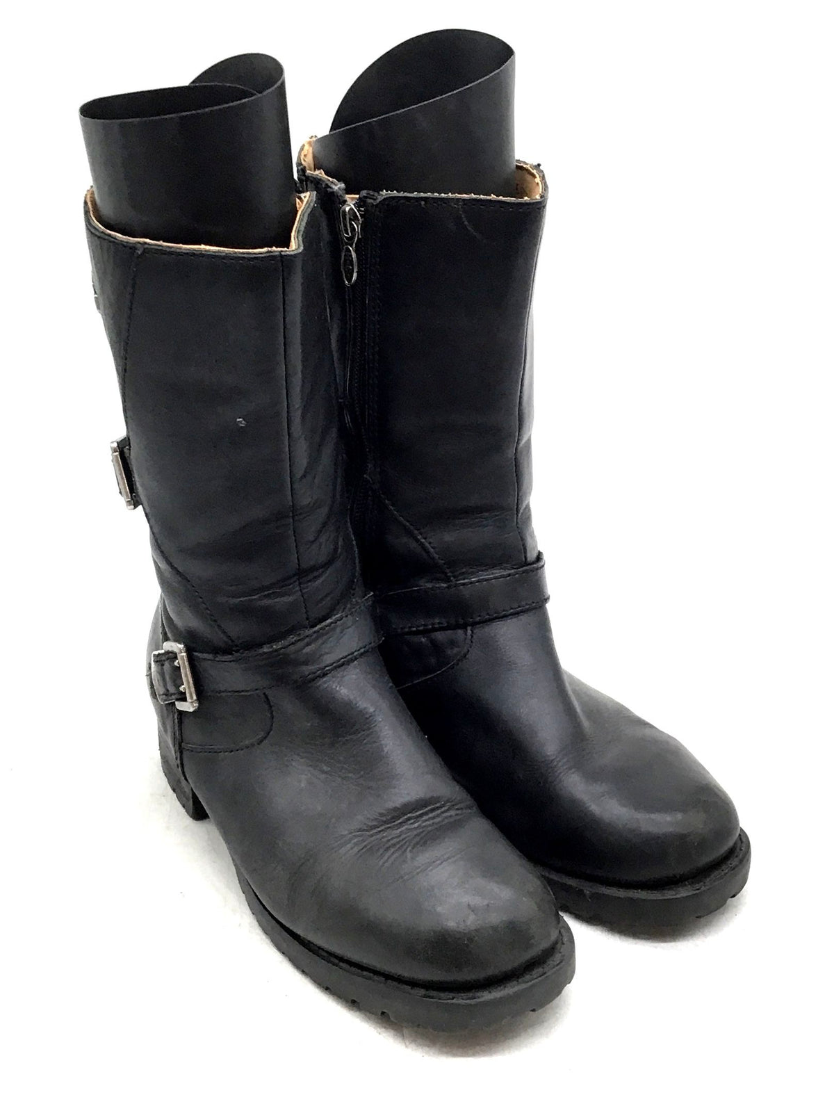 Harley-Davidson Women's Black Biker Boots - Size 8.5