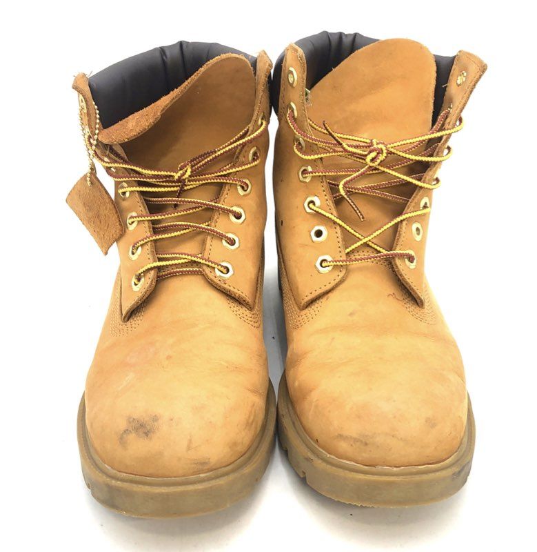 Timberland 6 Inch Premium Wheat Nubuck Leather Waterproof Boots Men's Size 10.5M