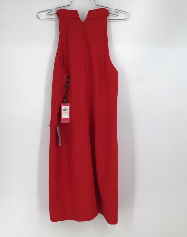 NWT Vince Camuto Women&#39;s Red Sleeveless Halter Neck Shift Dress - Size 10