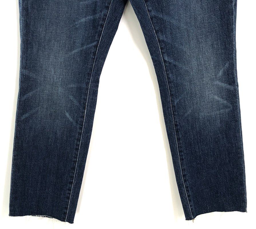Madewell Women's The Slim Boyjean Blue Raw Hem Stretch Denim NWT Sz 25
