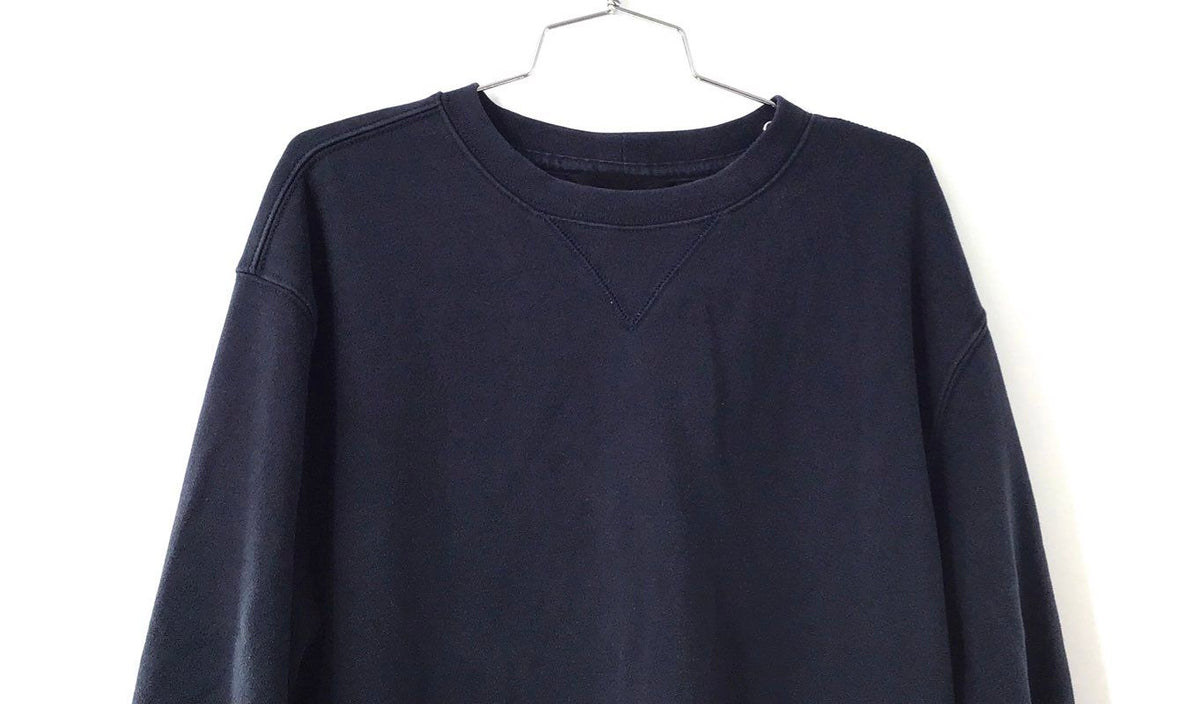 Carhartt Men's K124 Loose Fit Crewneck Sweatshirt Blue Logo Patch Size L