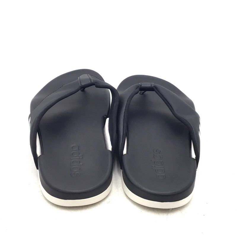 Adidas Men&#39;s Adilette Comfort HQ4458 Black Slip-On Flip-Flop Sandals - Size 8