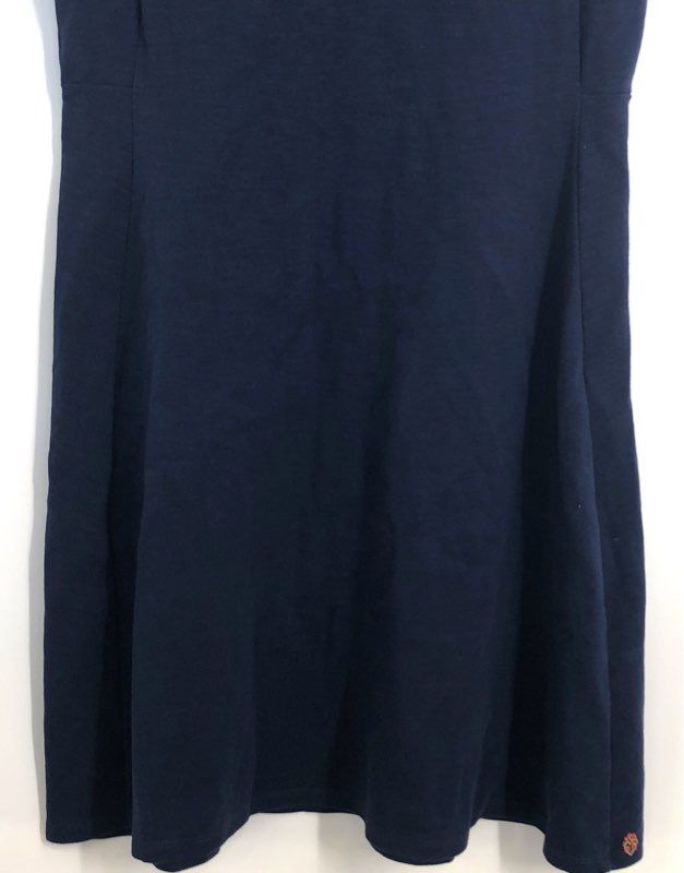 Hatley Women's Sleeveless Dress Navy Blue Embroidered Neckline Sz M