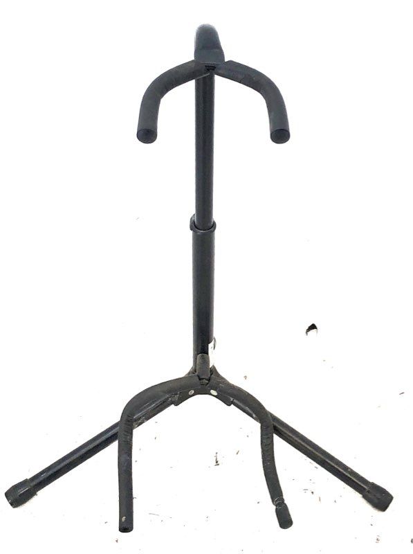 Lagrima Black 6-String Acoustic Guitar With Stand