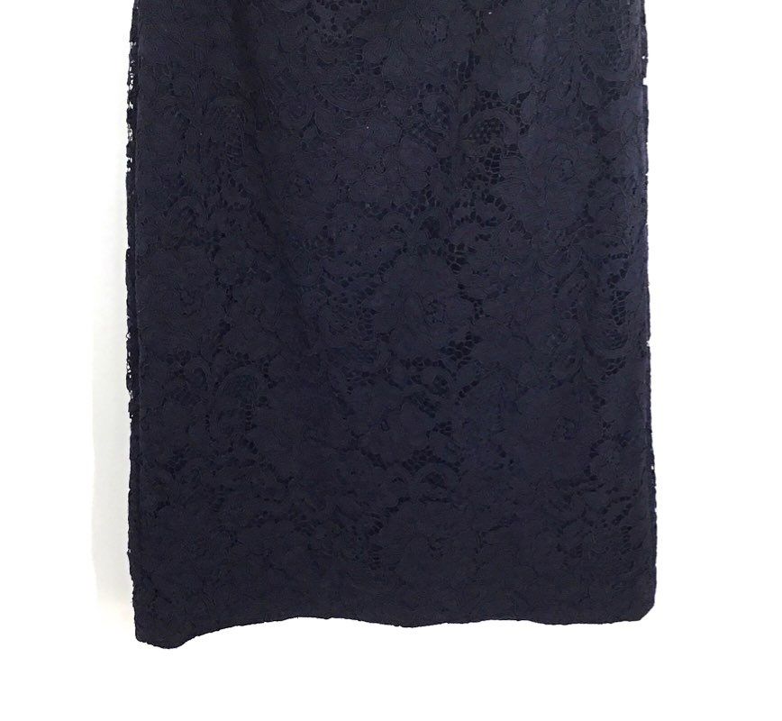 Lauren Ralph Lauren Women's Navy Lace Off Shoulder Sheath Dress NWT Sz 8