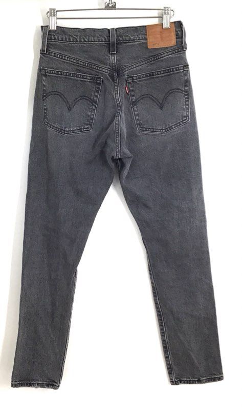 Levi's Women's 501 Original Gray High Rise Distressed Button Fly Jeans Sz 25x28