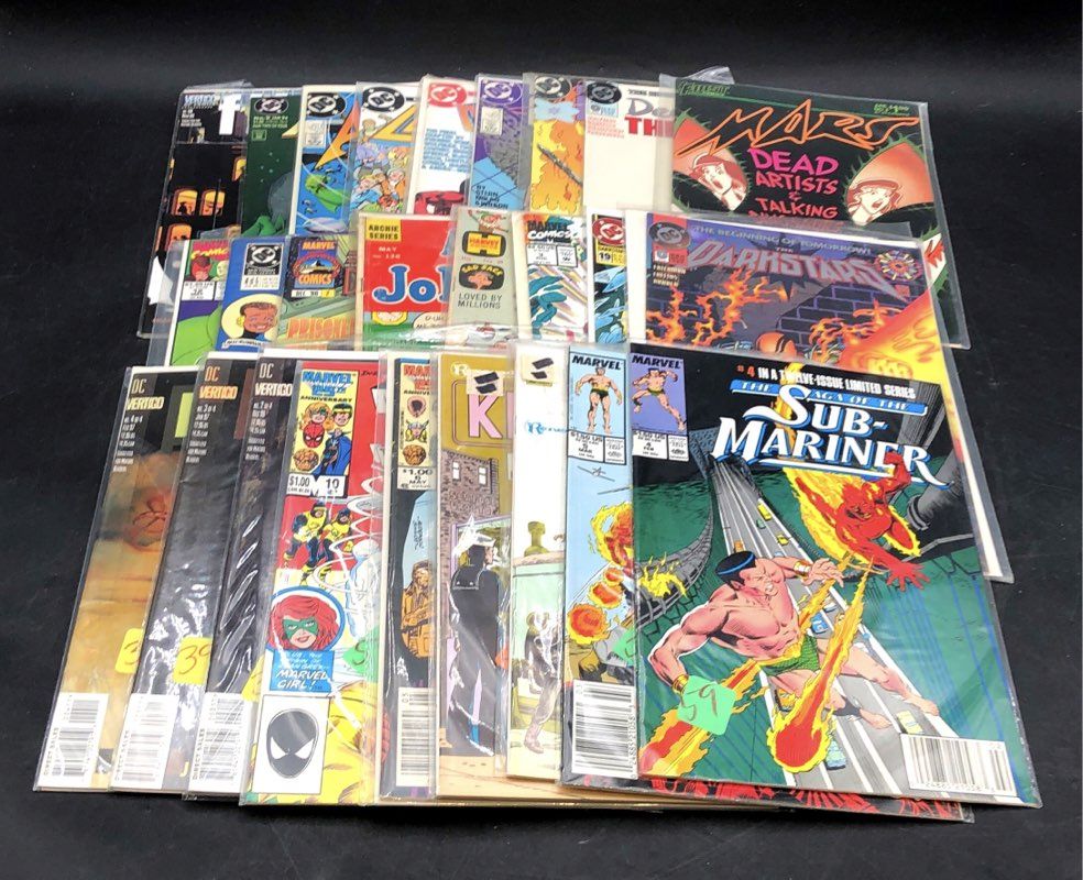 Comic Book Lot Marvel DC 1980s 1990s Superhero Mixed Publishers Approx 25