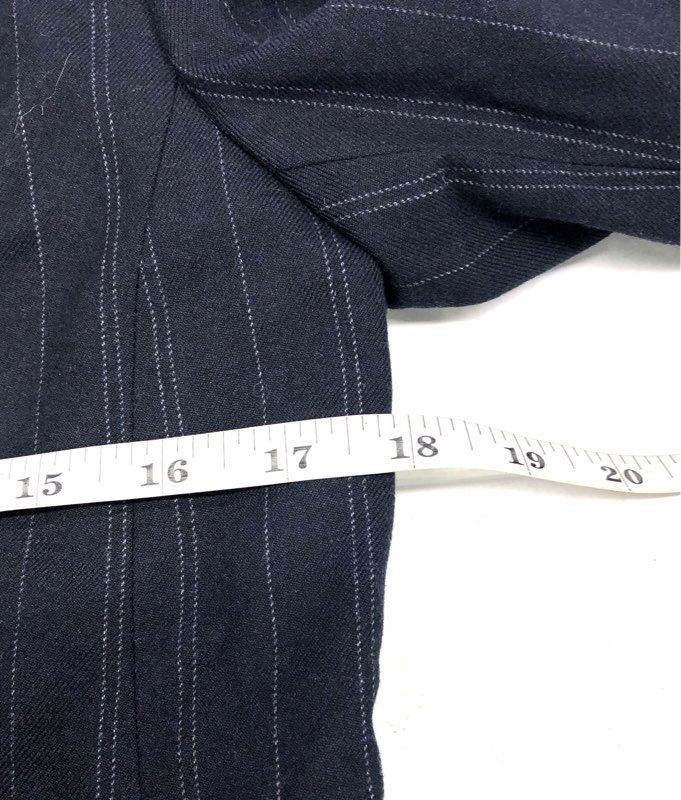 Banana Republic Women's Navy Pinstripe Single Button Blazer Jacket Sz 4P NWT