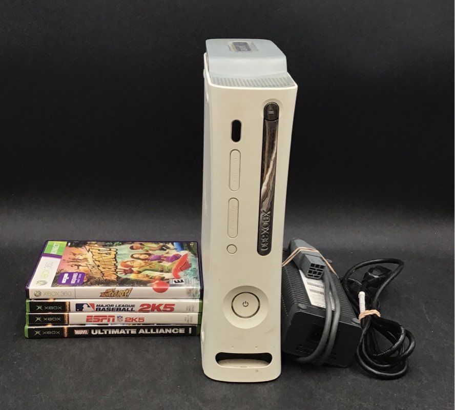 Microsoft Xbox 360 Console Marvel Ultimate Alliance 4 Game Lot Bundle