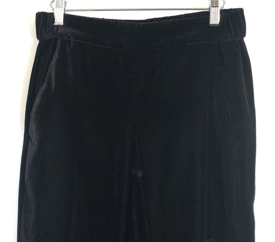 J.Crew Women's Black Italian Velvet Cameron Slim Crop Pants Sz 2 NWT
