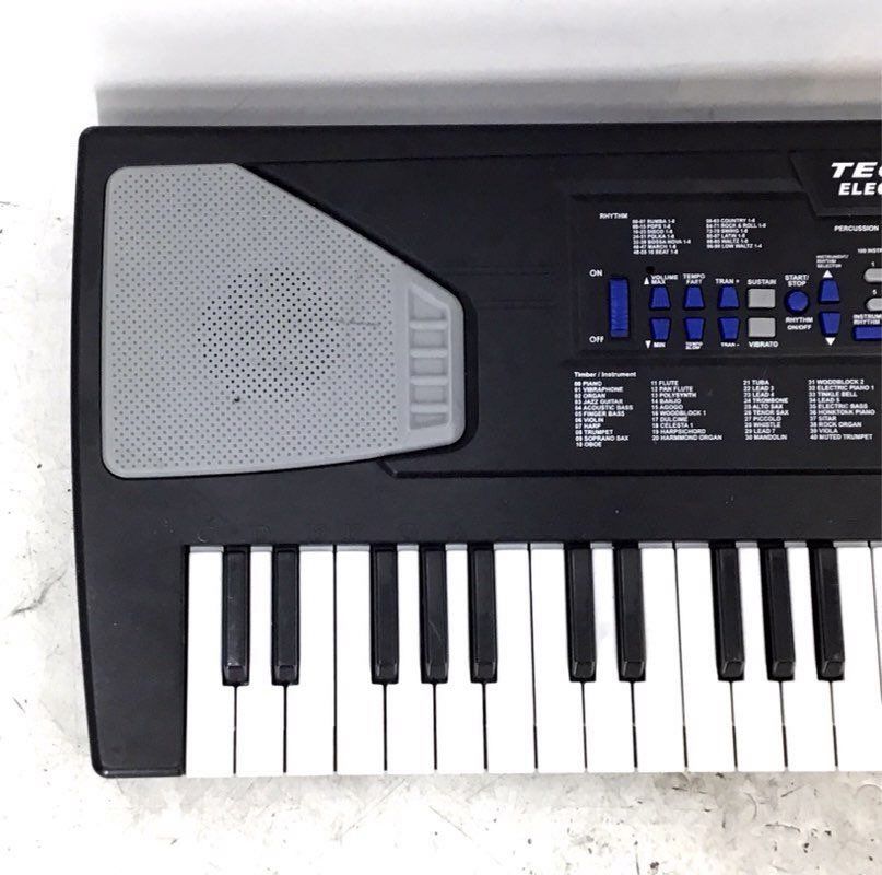 Techno-Beat Black 54 Key Electronic Keyboard