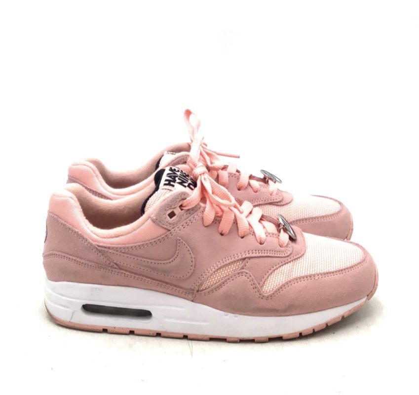 Nike Girls Air Max 1 GS AT8131-600 Pink Athletic Shoes - Size 5.5