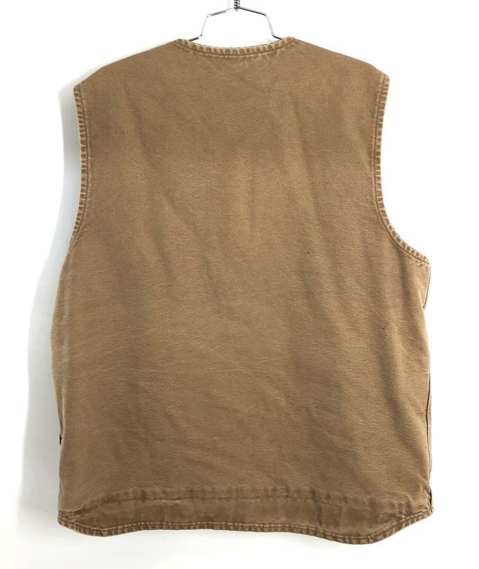 Carhartt Men's Sherpa Lined Sandstone Duck Vest Camel Brown V26 CML XL Tall