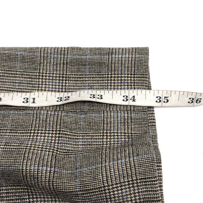 Barry Bricken Women's Brown Multi Plaid 100% Wool Straight Leg Pants NWT Sz 10