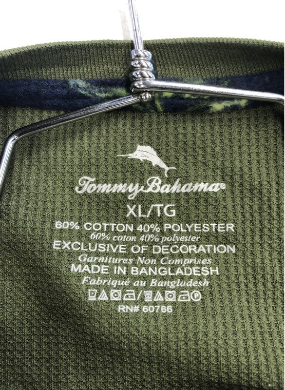 NWT Tommy Bahama Men's Olive Green Pajama Top - Size XL