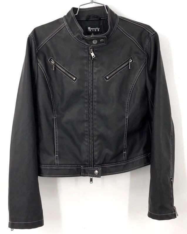 Generation Kiss Women's Black Biker Jacket - Size L